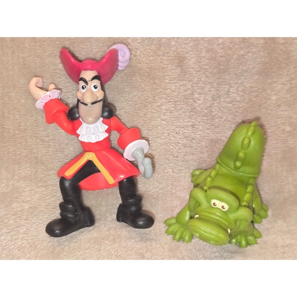 Mattel Other - Disney Mattel 2011 Captain Hook and Tick Tock Croc Figures W5262 Jake Never Land